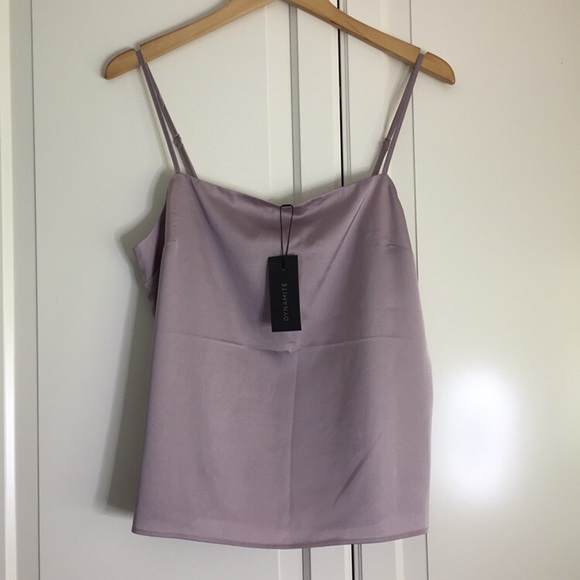 Dynamite Tops - Dynamite Light Purple Satin Cami